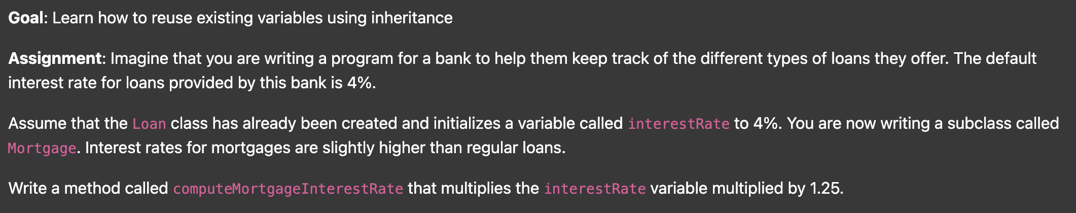 Goal: Learn how to reuse existing variables using