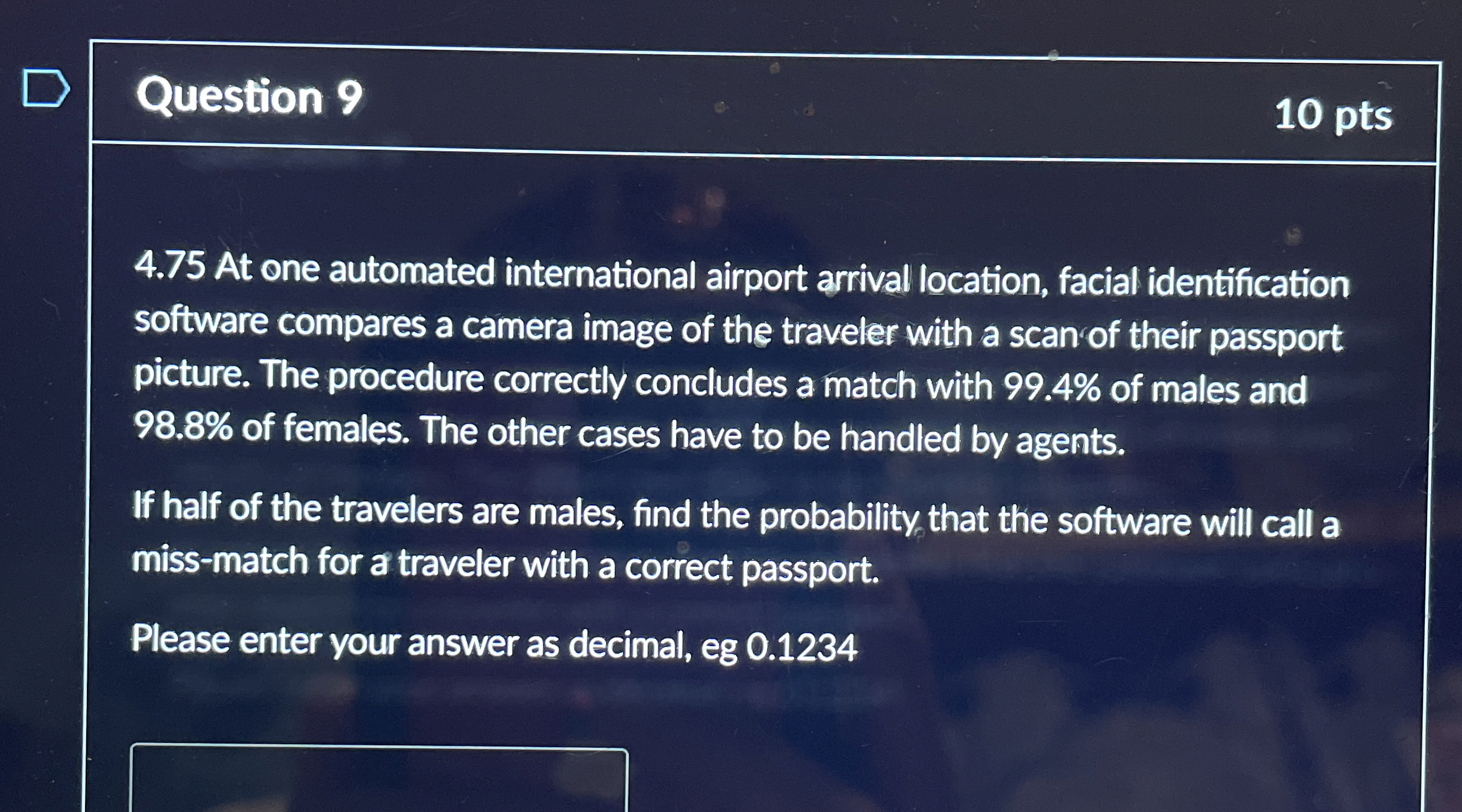 How to solve 4 . 7 5 At one automated