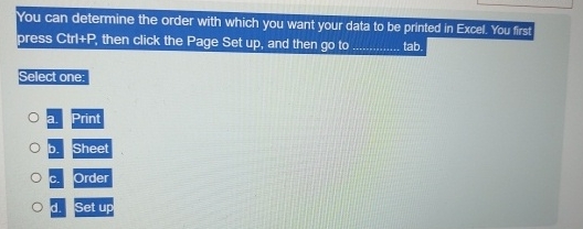 You can determine the order with which you want