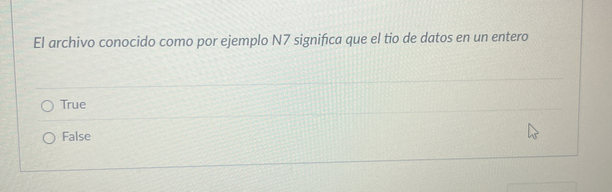 El archivo conocido como por ejemplo N 7