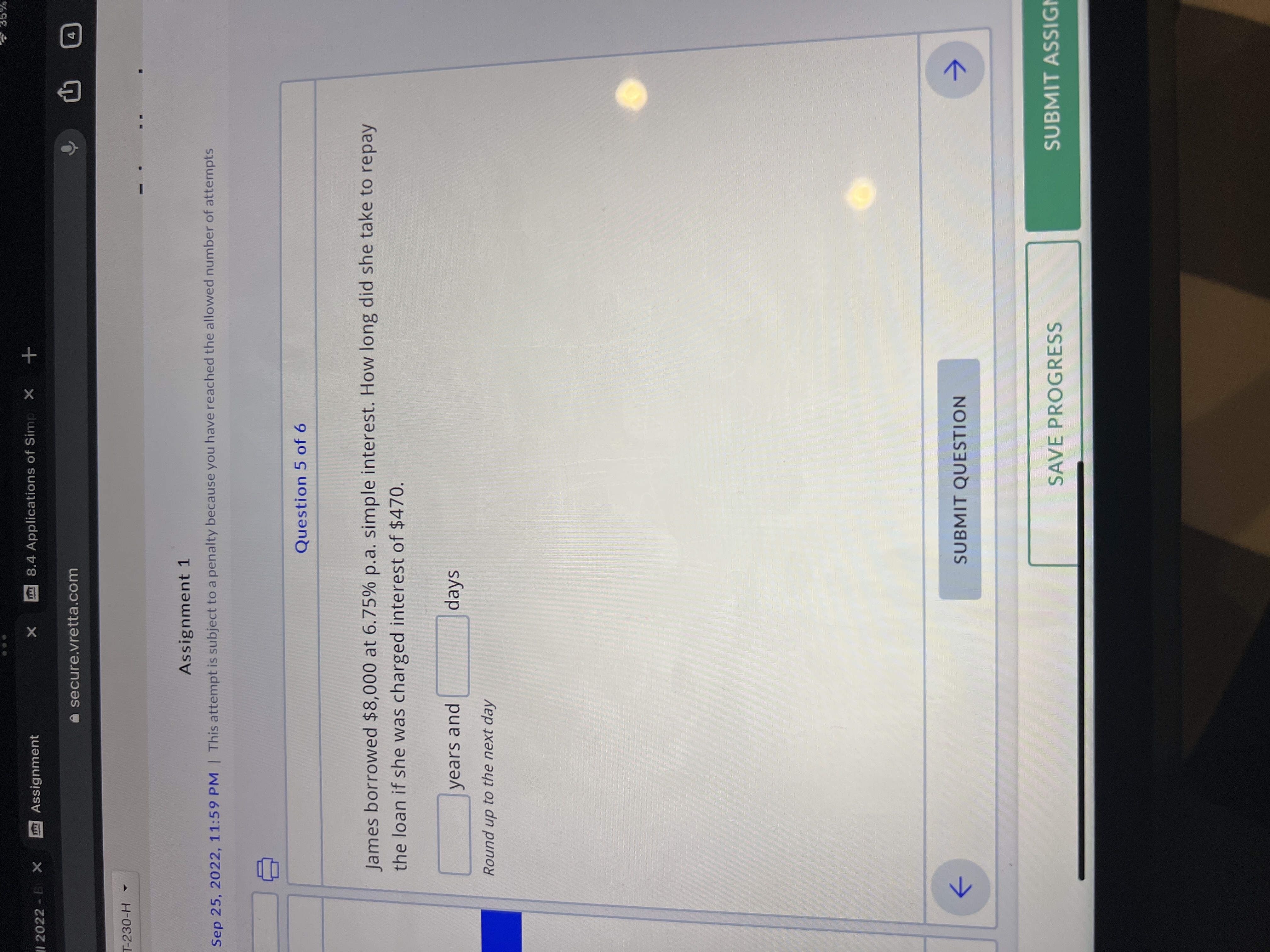 2022 - B X um Assignment X 1 8.4 Applications of