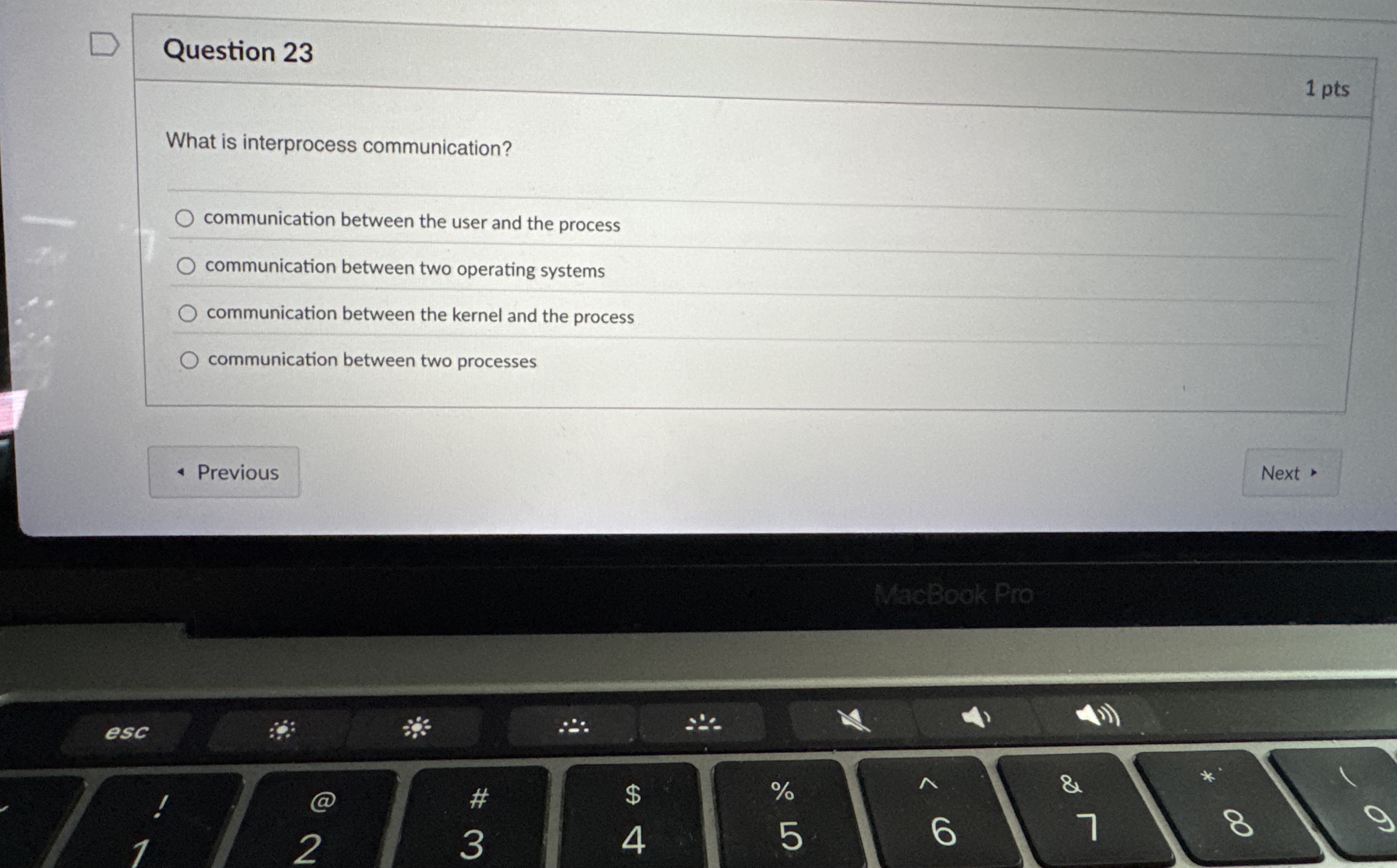 Question 2 3 What is interprocess