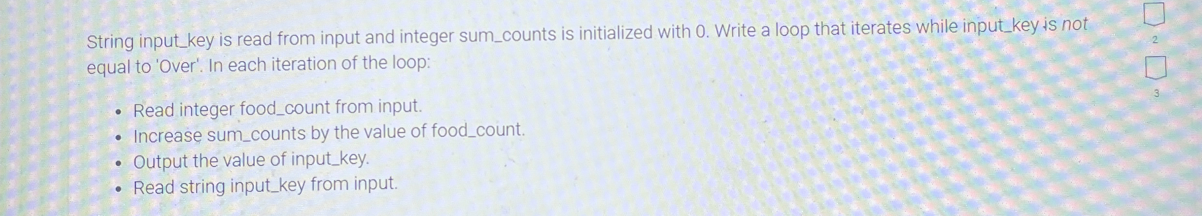 String input _ key is read from input and integer