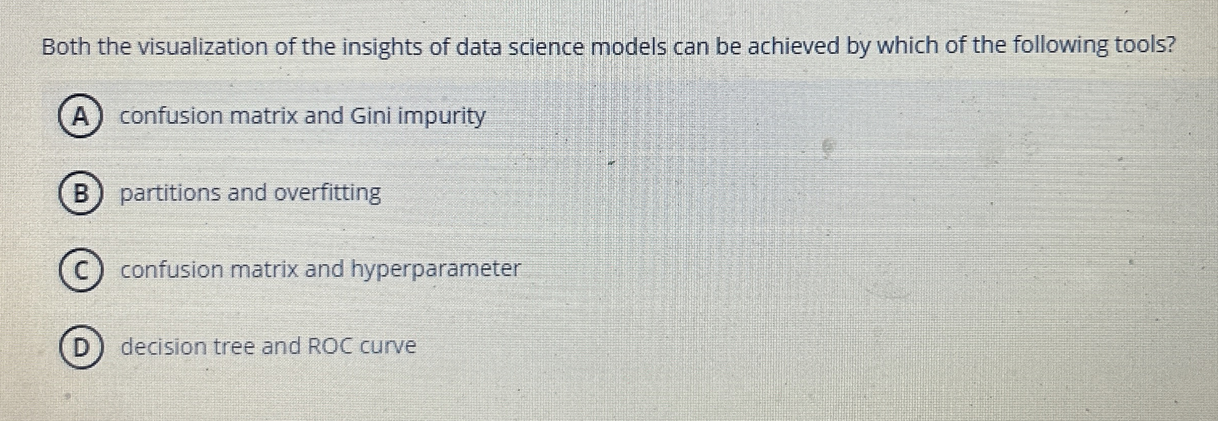 Both the visualization of the insights of data