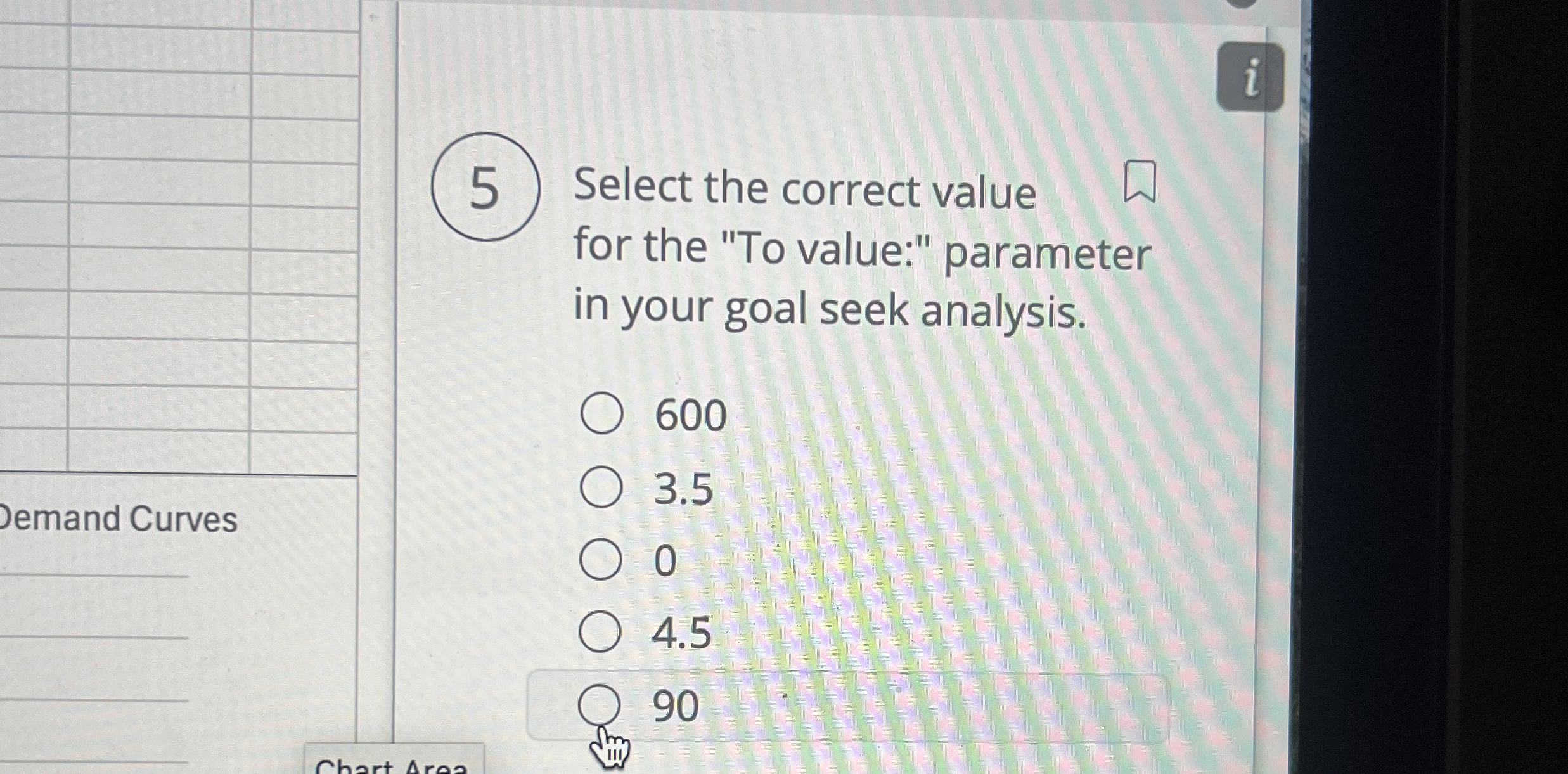 5 Select the correct value for the " To value:"