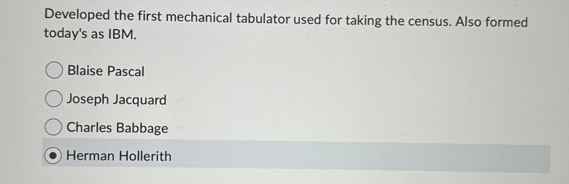 Developed the first mechanical tabulator used for
