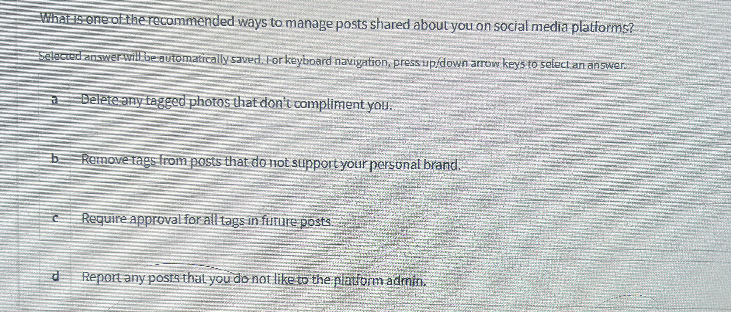 What is one of the recommended ways to manage