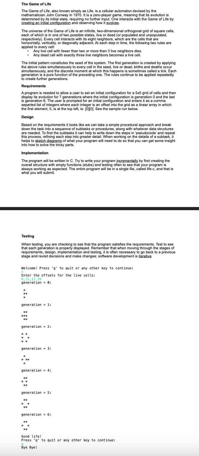 please write the code in c langauge, not c + + .