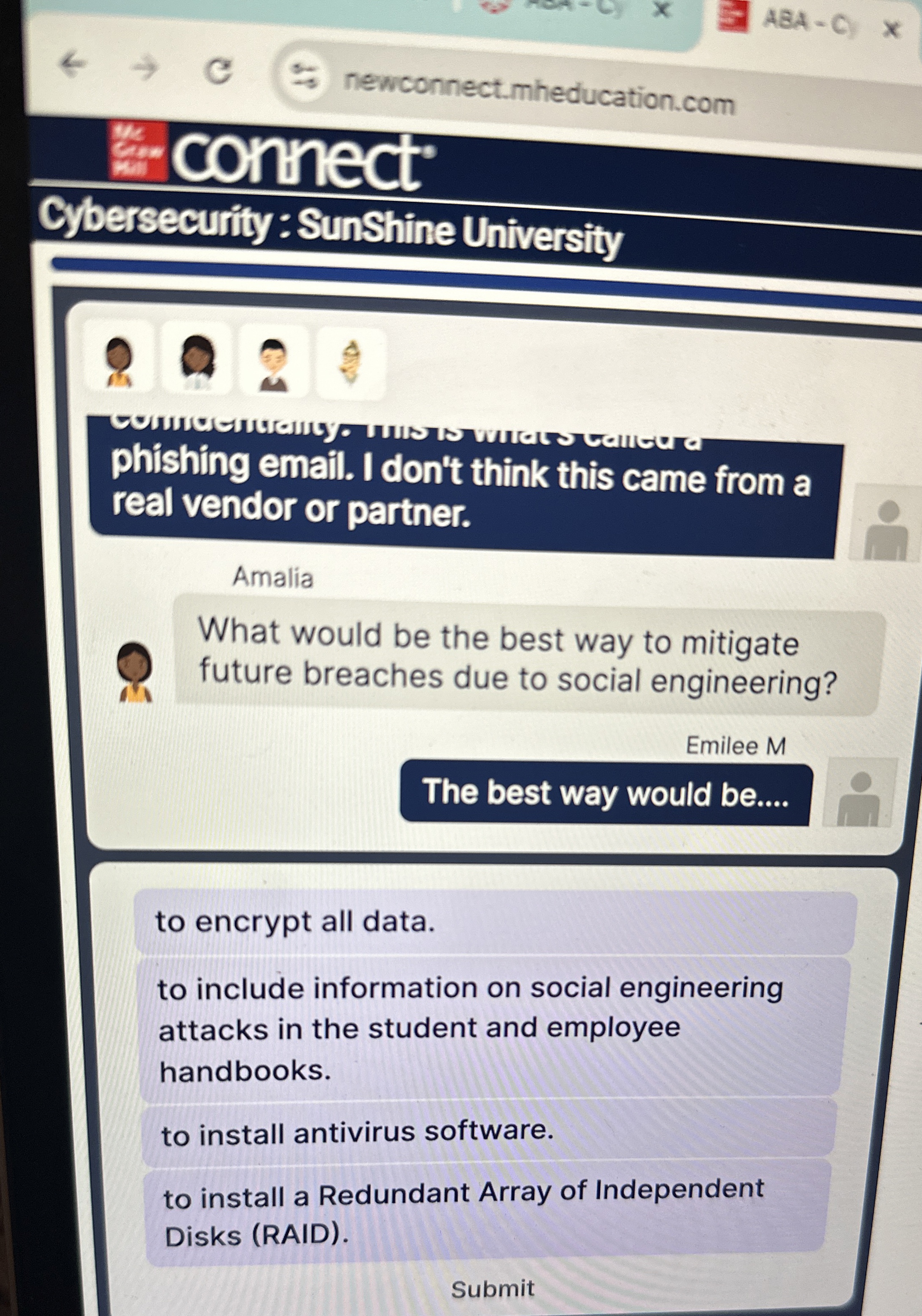 phishing email. I don't think this came from a