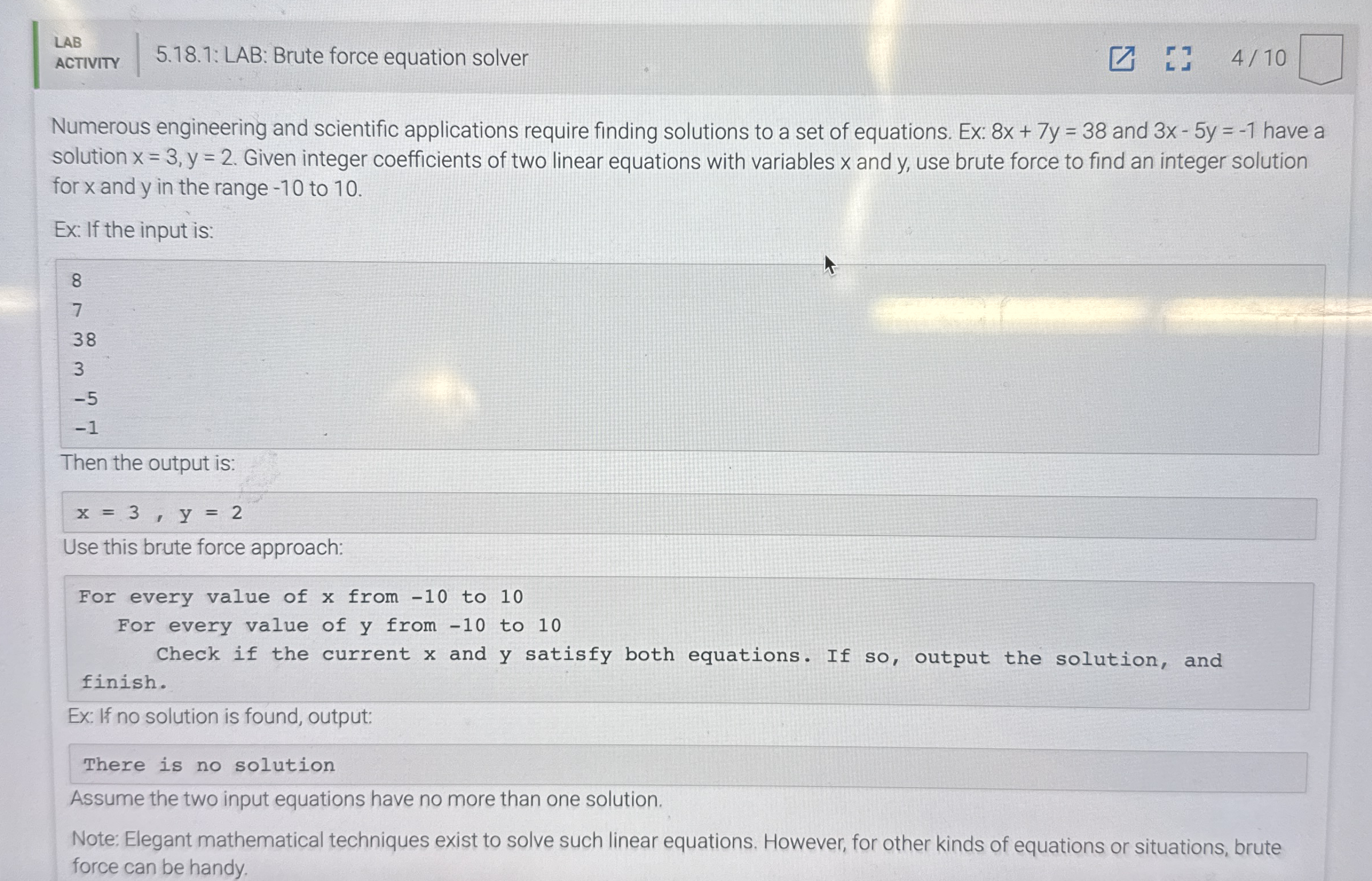 LAB ACTIVITY 5 . 1 8 . 1 : LAB: Brute force