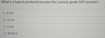 What is a typical positional accuracy for a