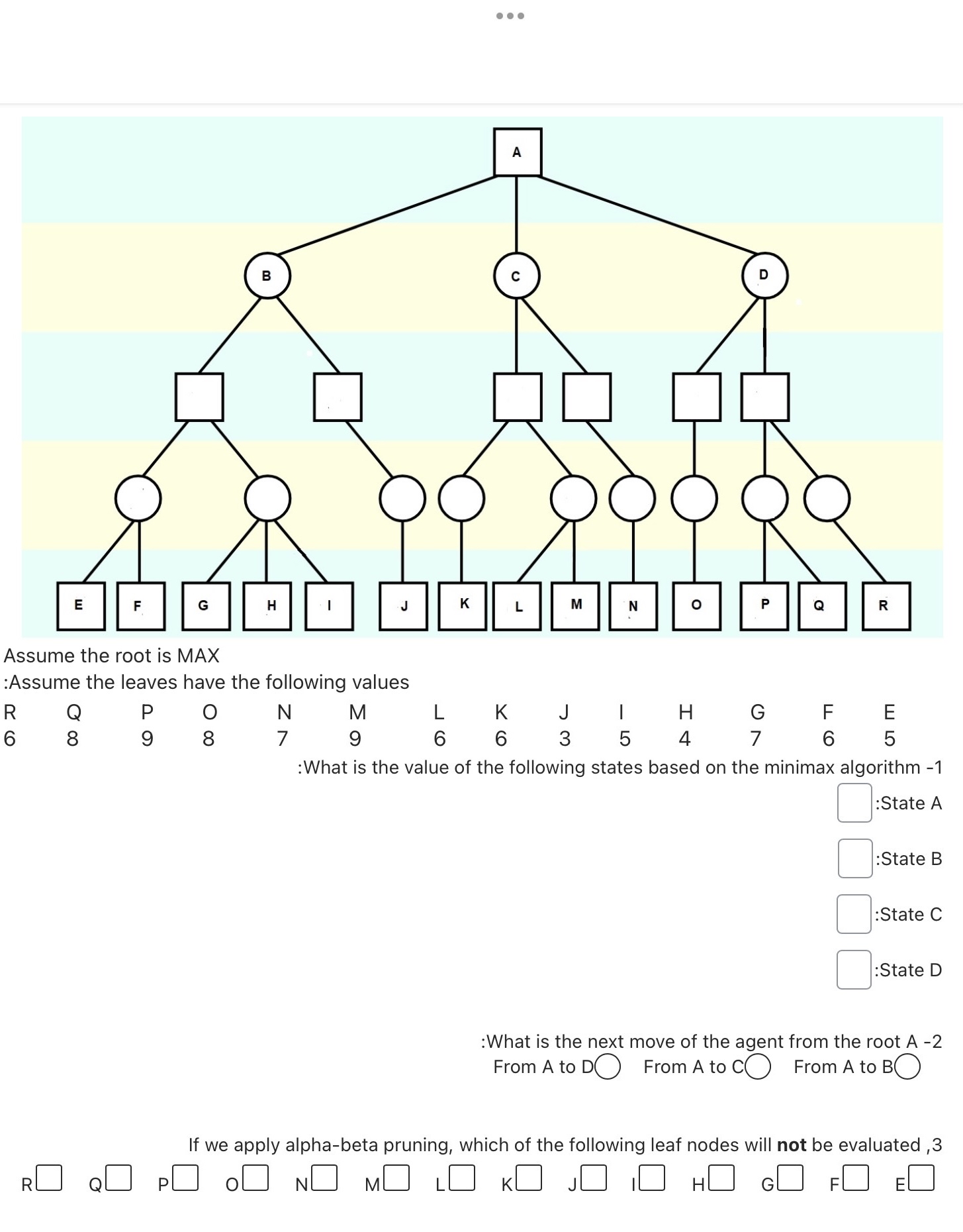 :State A :State B :State C :State D :What is the