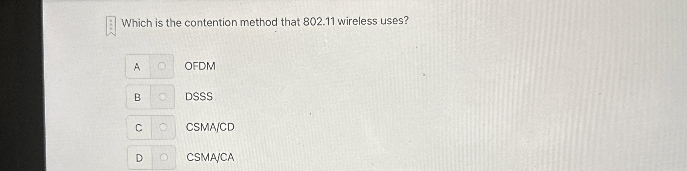 Which is the contention method that 8 0 2 . 1 1