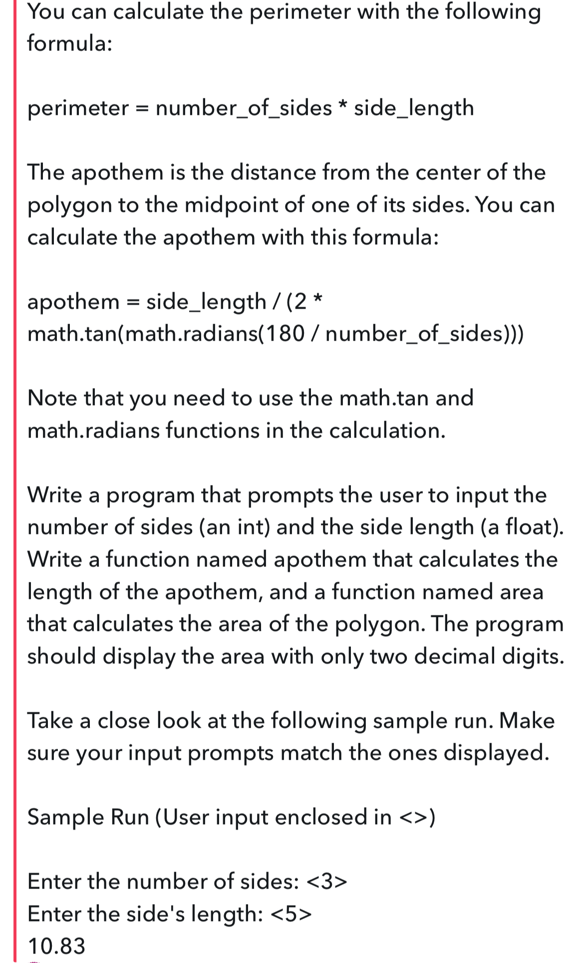 You can calculate the perimeter with the