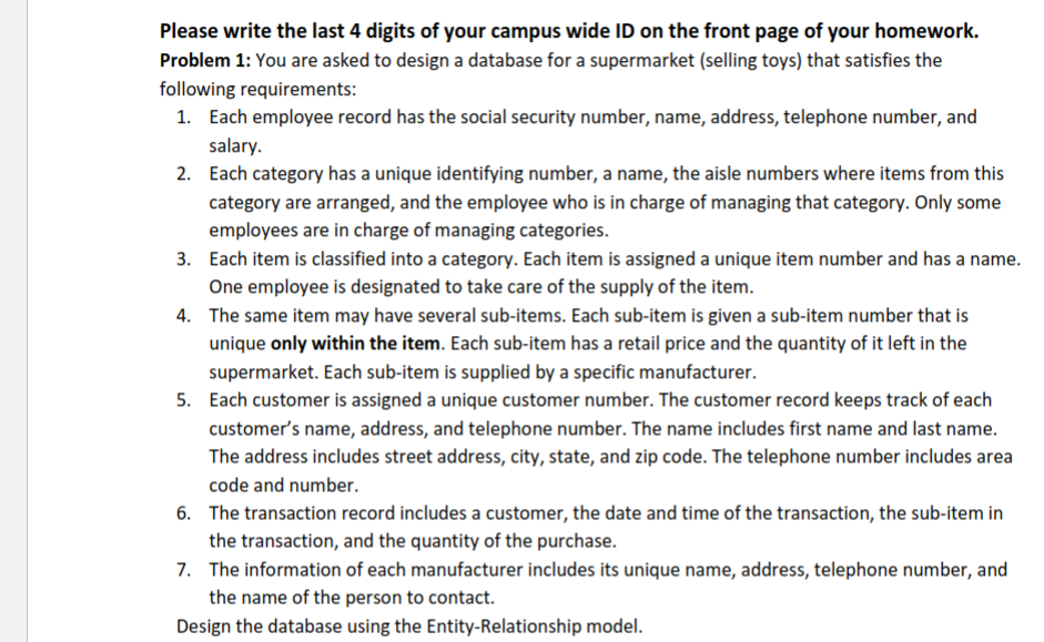 Make sure you read the problem fully and all