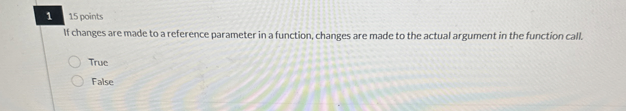 1 1 5 points If changes are made to a reference