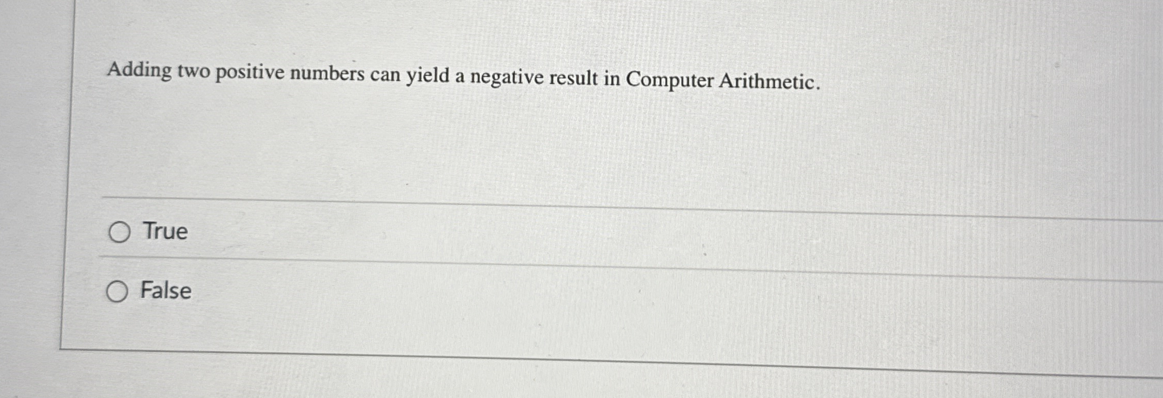 Adding two positive numbers can yield a negative