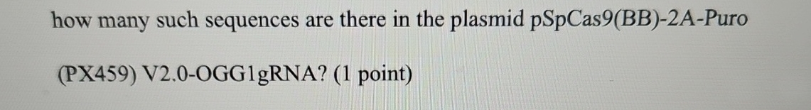 how many such sequences are there in the plasmid