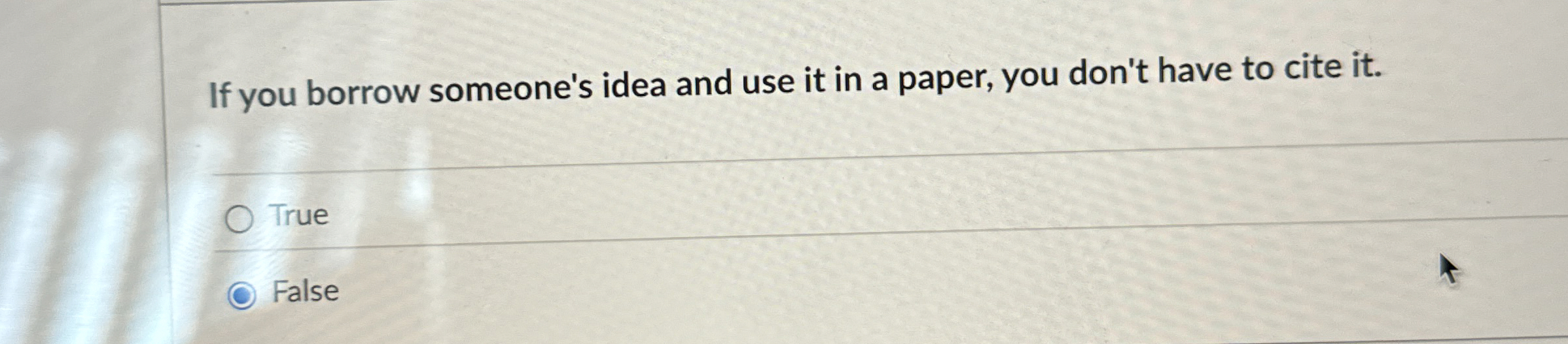 If you borrow someone's idea and use it in a