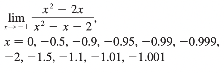 code class = "asciimath" > \ lim _ ( x - > - 1 )
