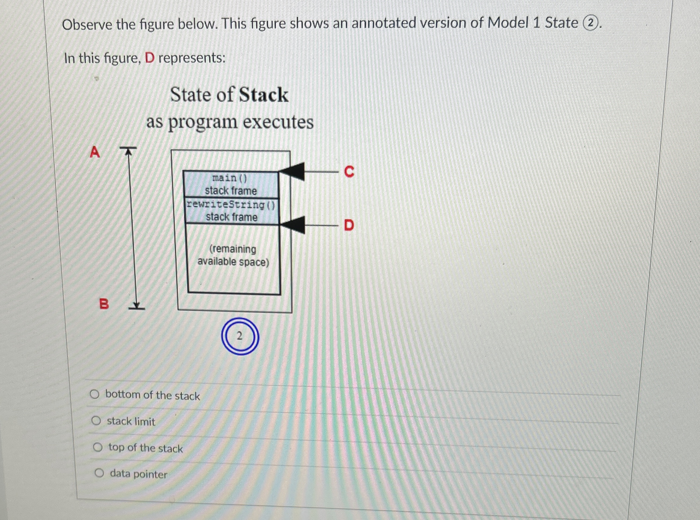 Observe the figure below. This figure shows an