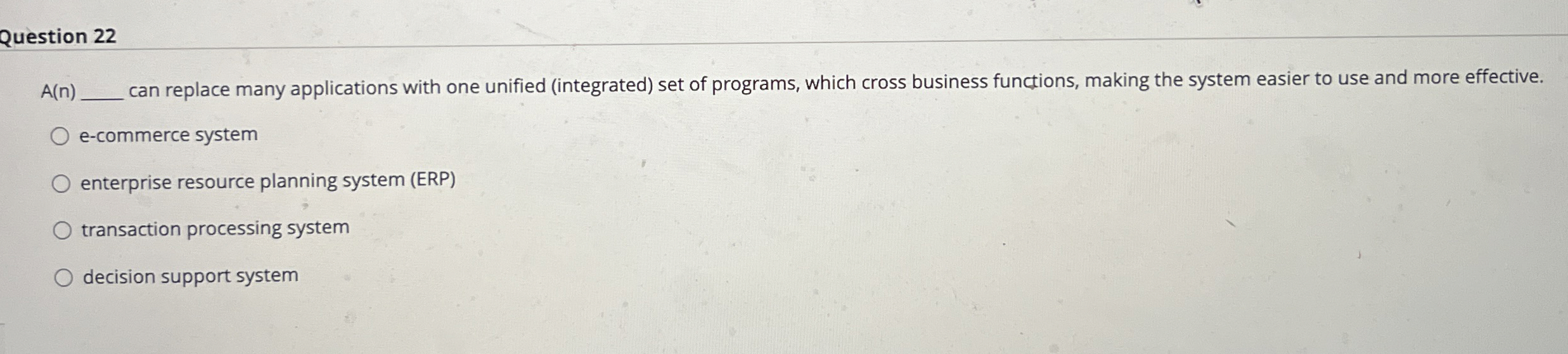 Question 2 2 A ( n ) can replace many