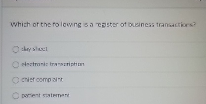 Which of the following is a register of business