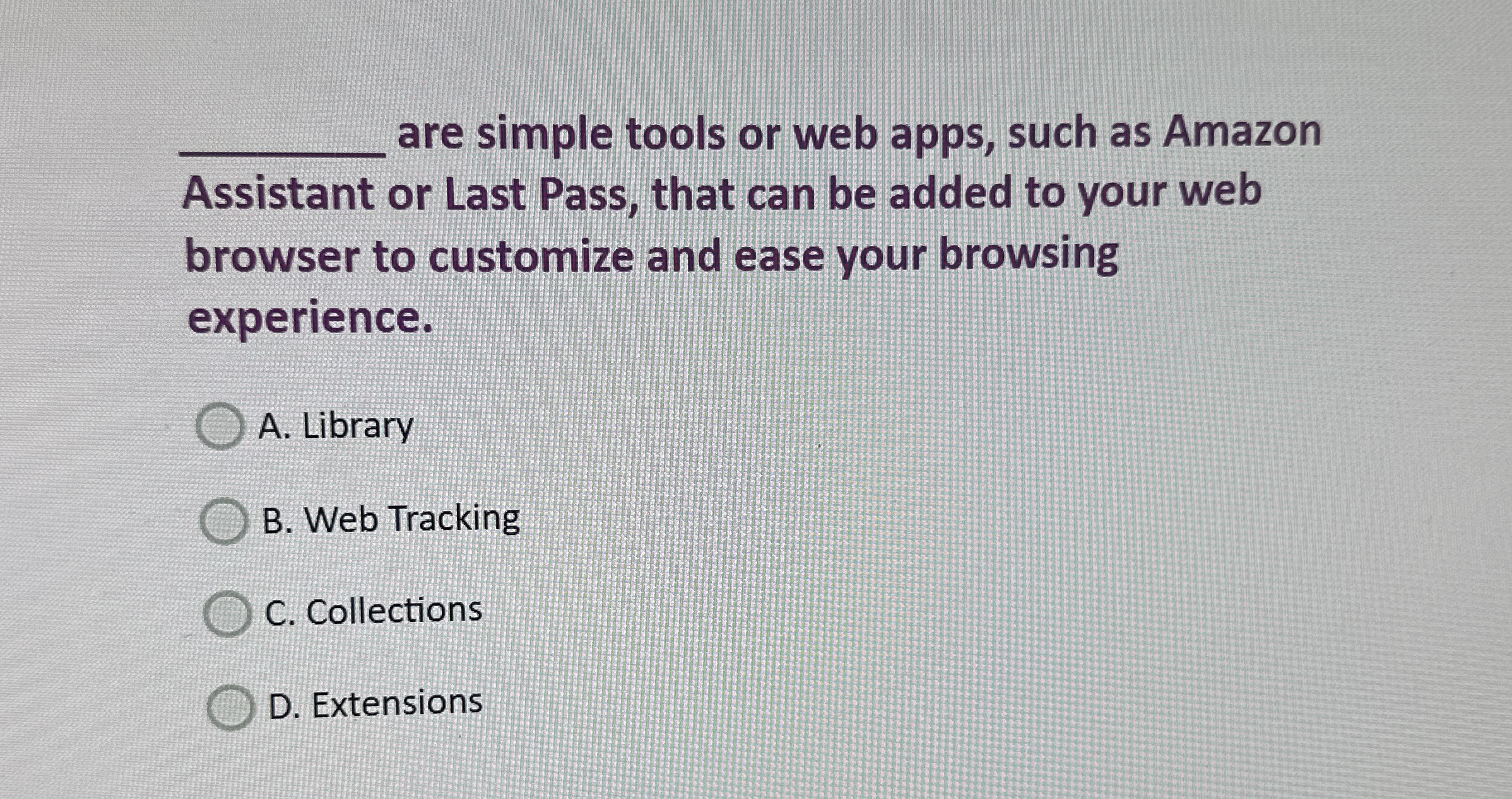 are simple tools or web apps, such as Amazon