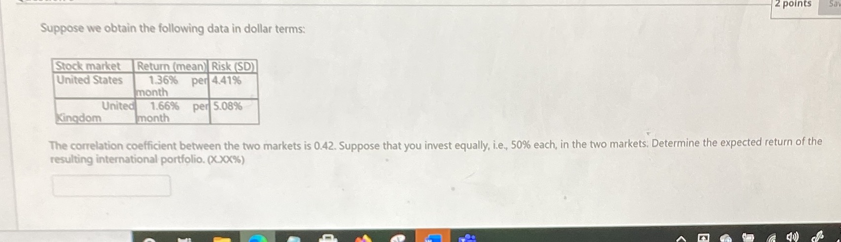 Can you help me solve 2 points Sav Suppose we