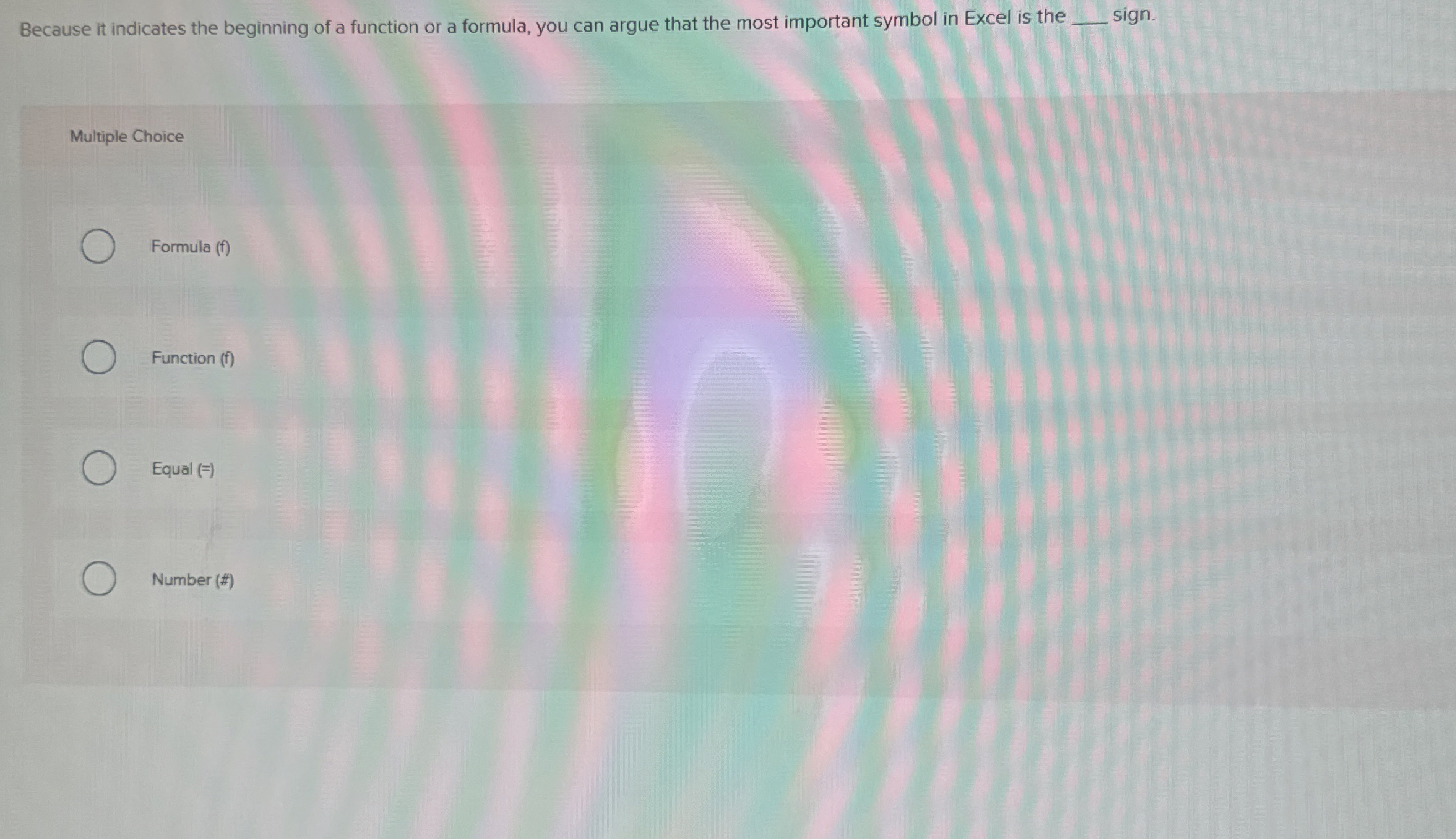 Because it indicates the beginning of a function