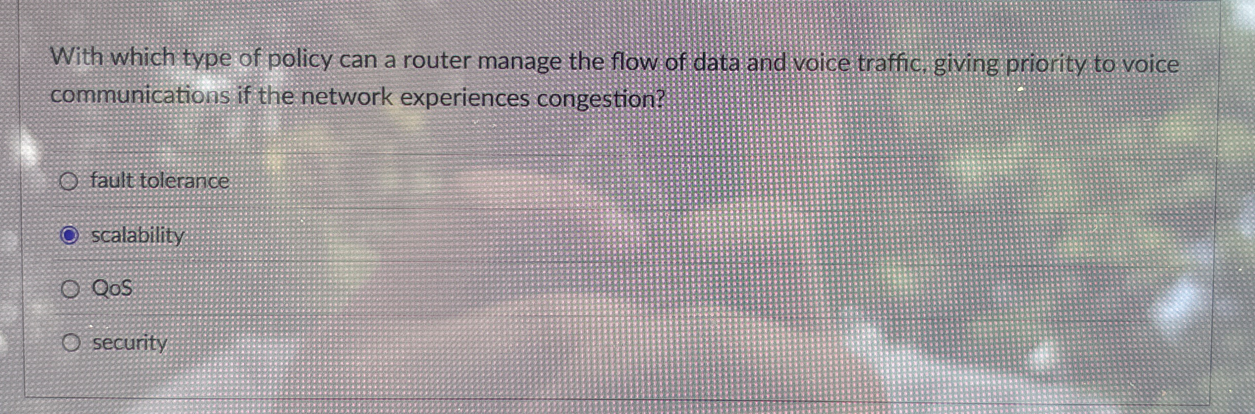 With which type of policy can a router manage the