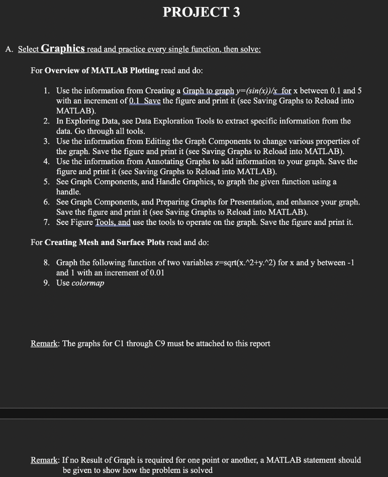 A . Select Graphics read and practice every