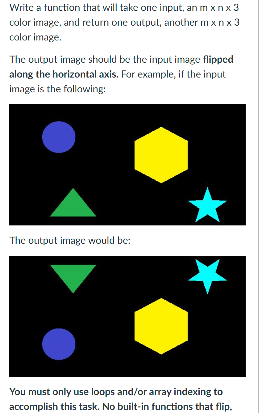 MATLAB: Write a function that will take one