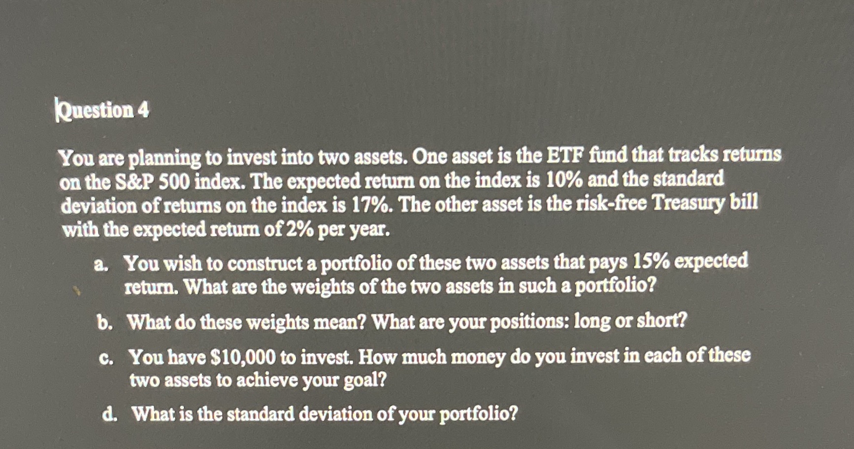 Please show work and brief explanations. Question