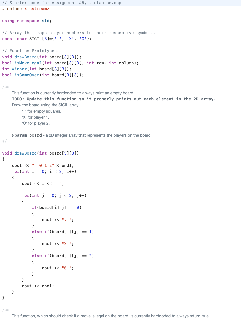 By building of a TicTacToe program ive tried