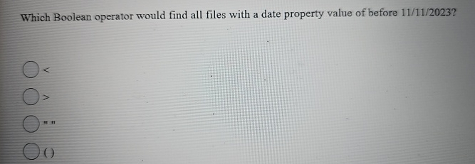 Which Boolean operator would find all files with