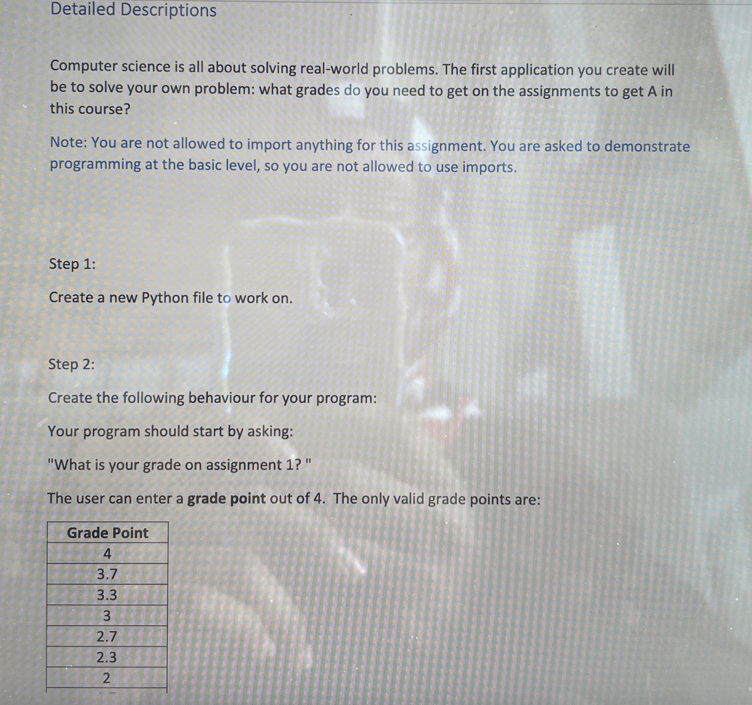 Detailed Descriptions Computer science is all