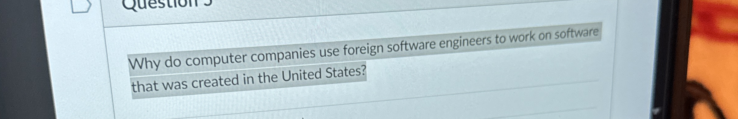 Why do computer companies use foreign software
