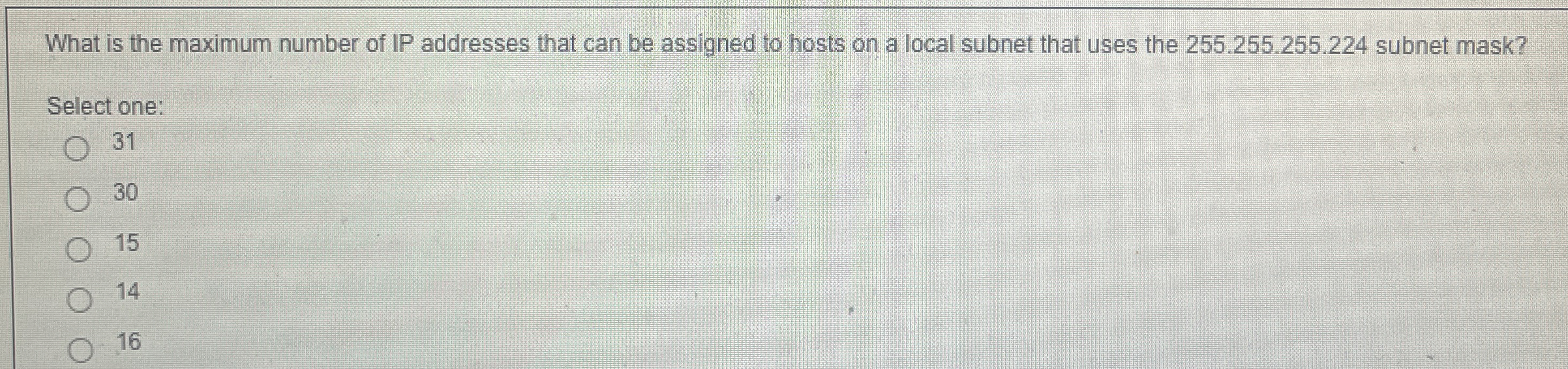What is the maximum number of IP addresses that