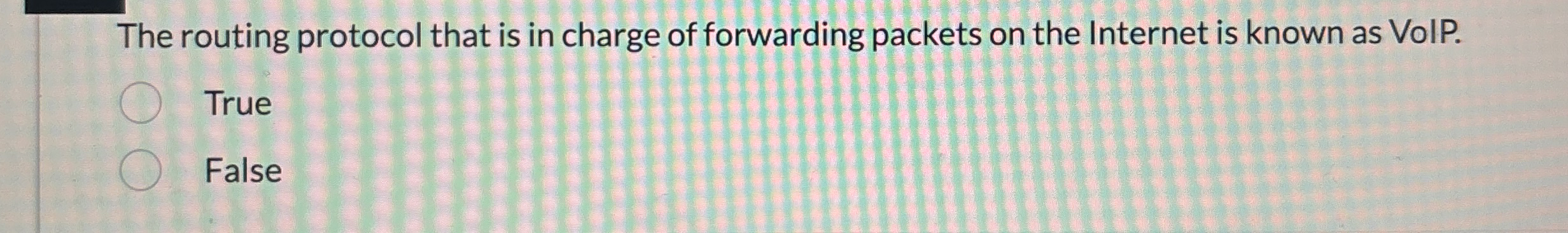 The routing protocol that is in charge of