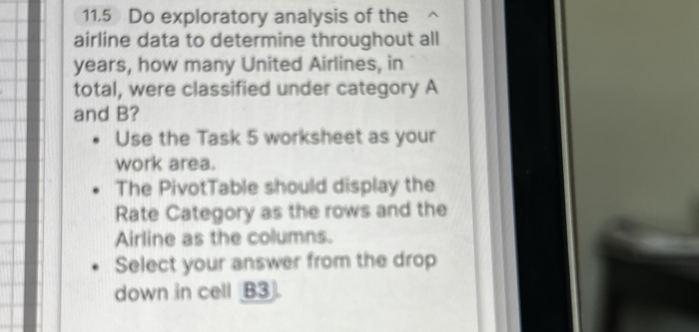 1 1 . 5 Do exploratory analysis of the airline