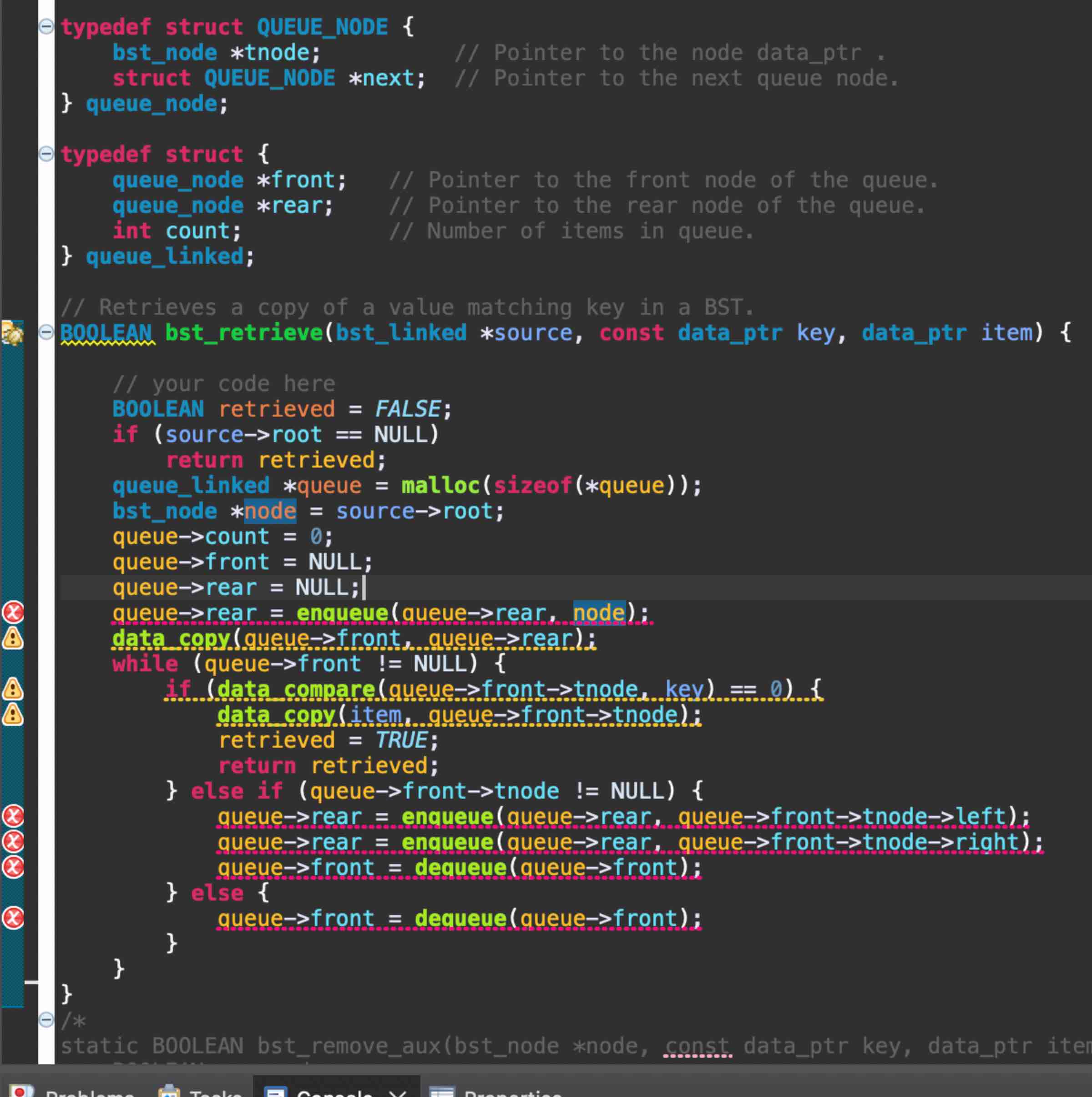 I ' m trying to retrieve a copy of data from a