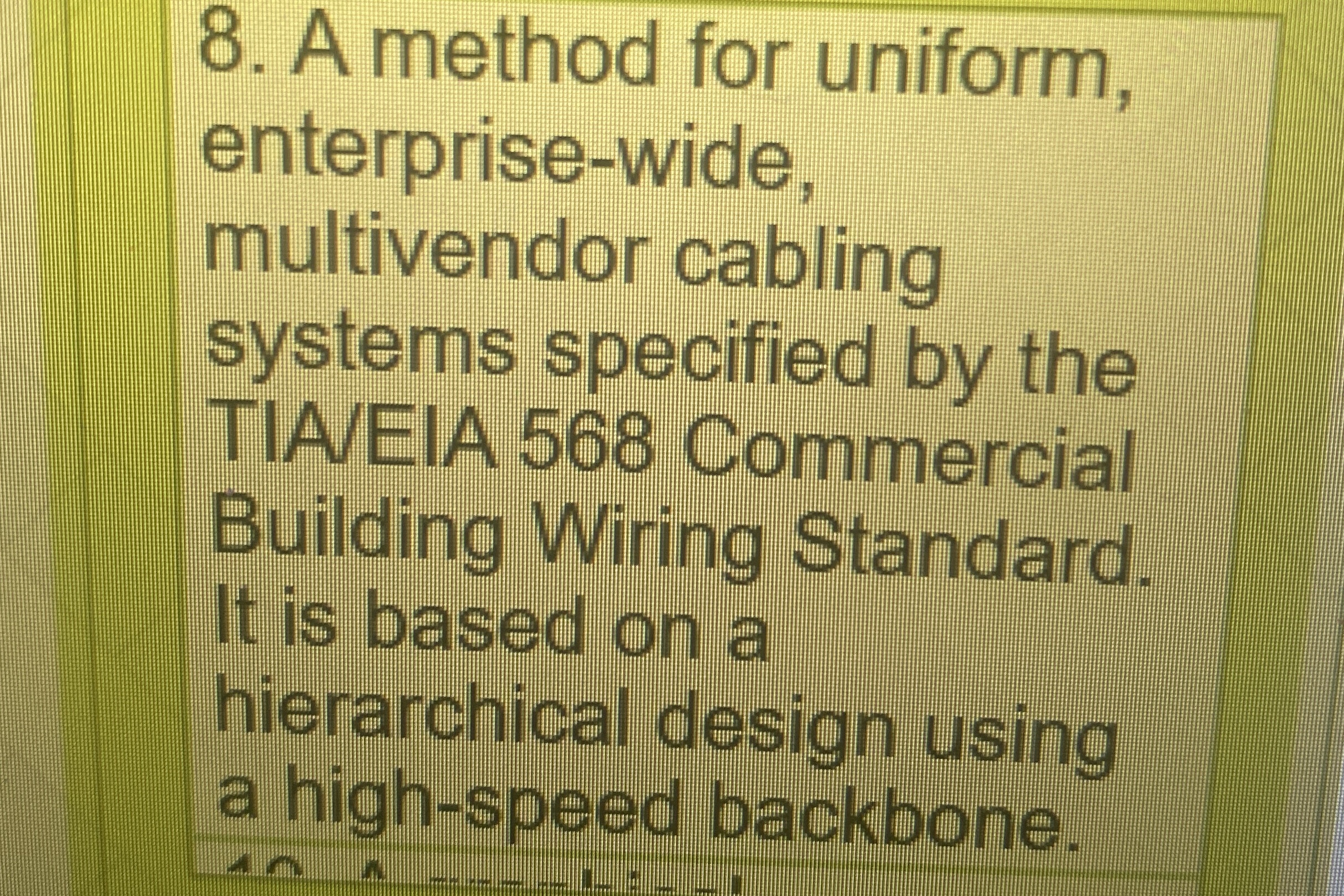 A method for uniform, enterprise - wide,