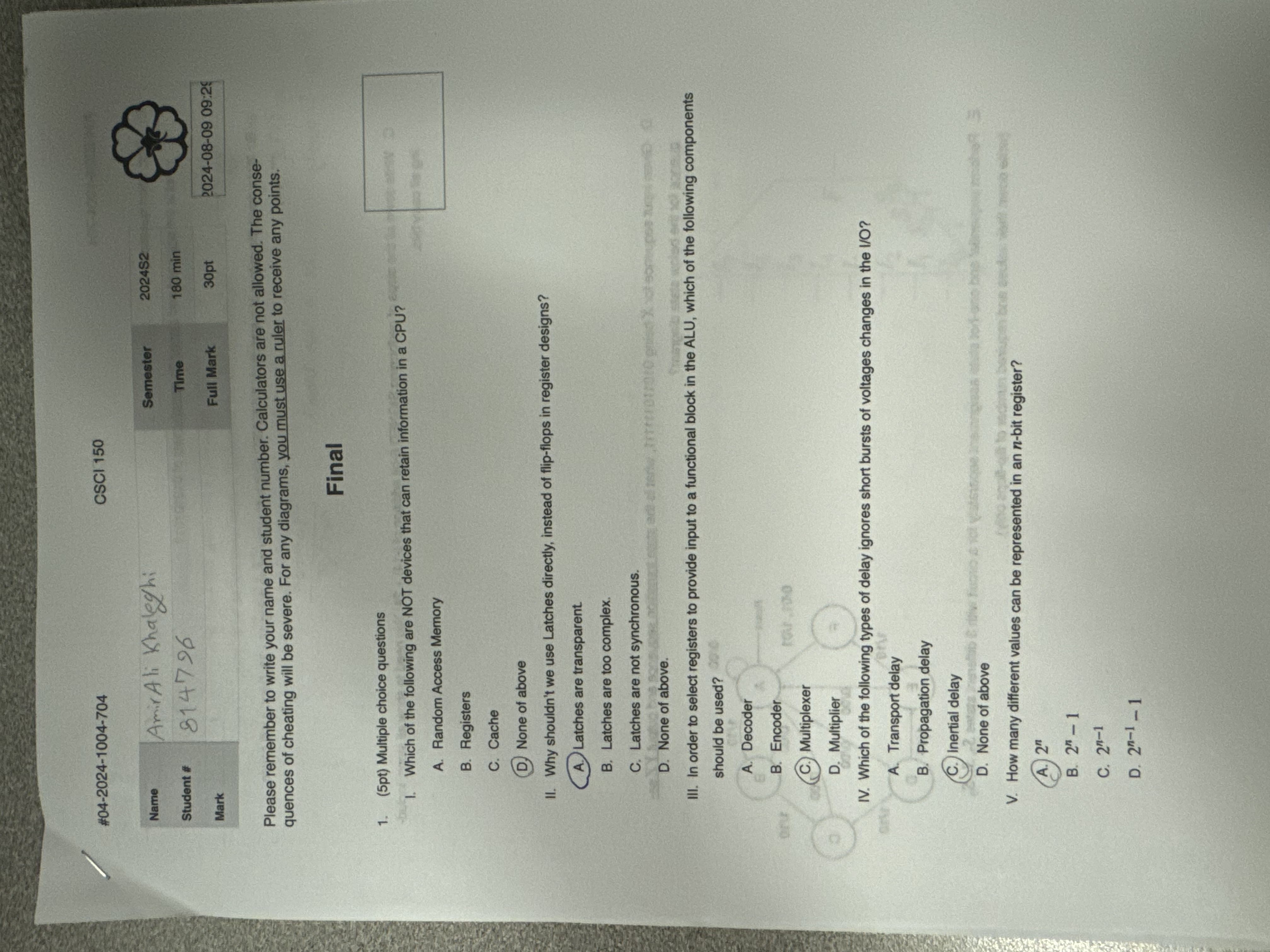 # 0 4 - 2 0 2 4 - 1 0 0 4 - 7 0 4 CSCl 1 5 0 Name