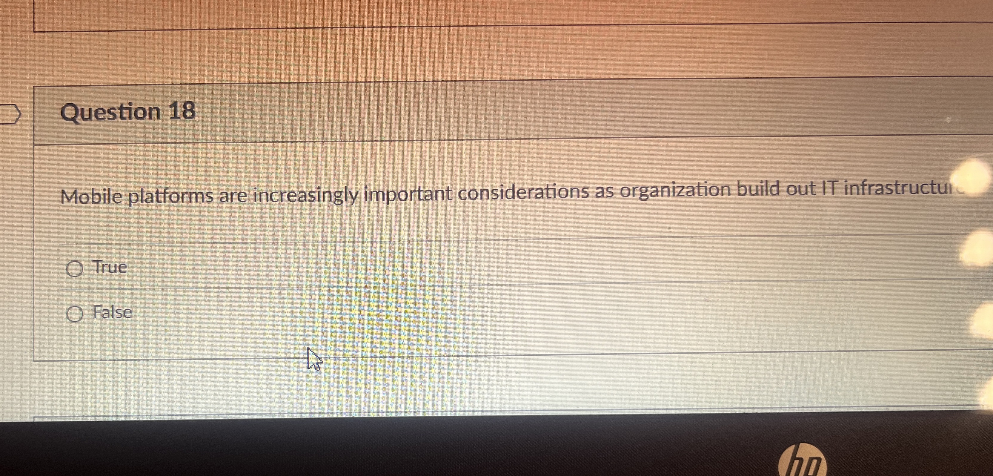 Question 1 8 Mobile platforms are increasingly
