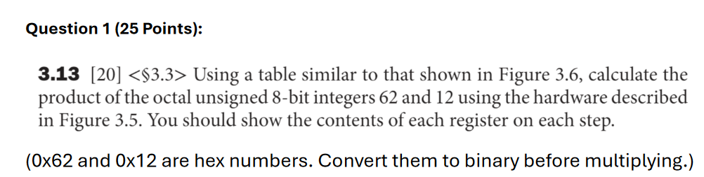 Question 1 ( 2 5 Points ) : \ table [ [ Iteration