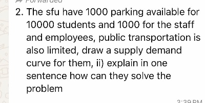 2 . The sfu have 1 0 0 0 parking available for 1