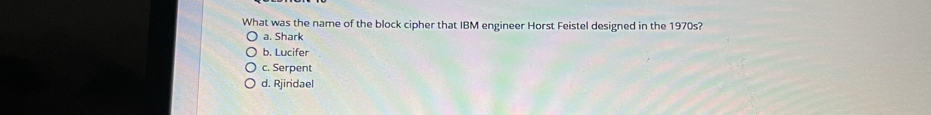 What was the name of the block cipher that IBM