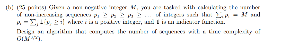 ( b ) ( 2 5 points ) Given a non - negative