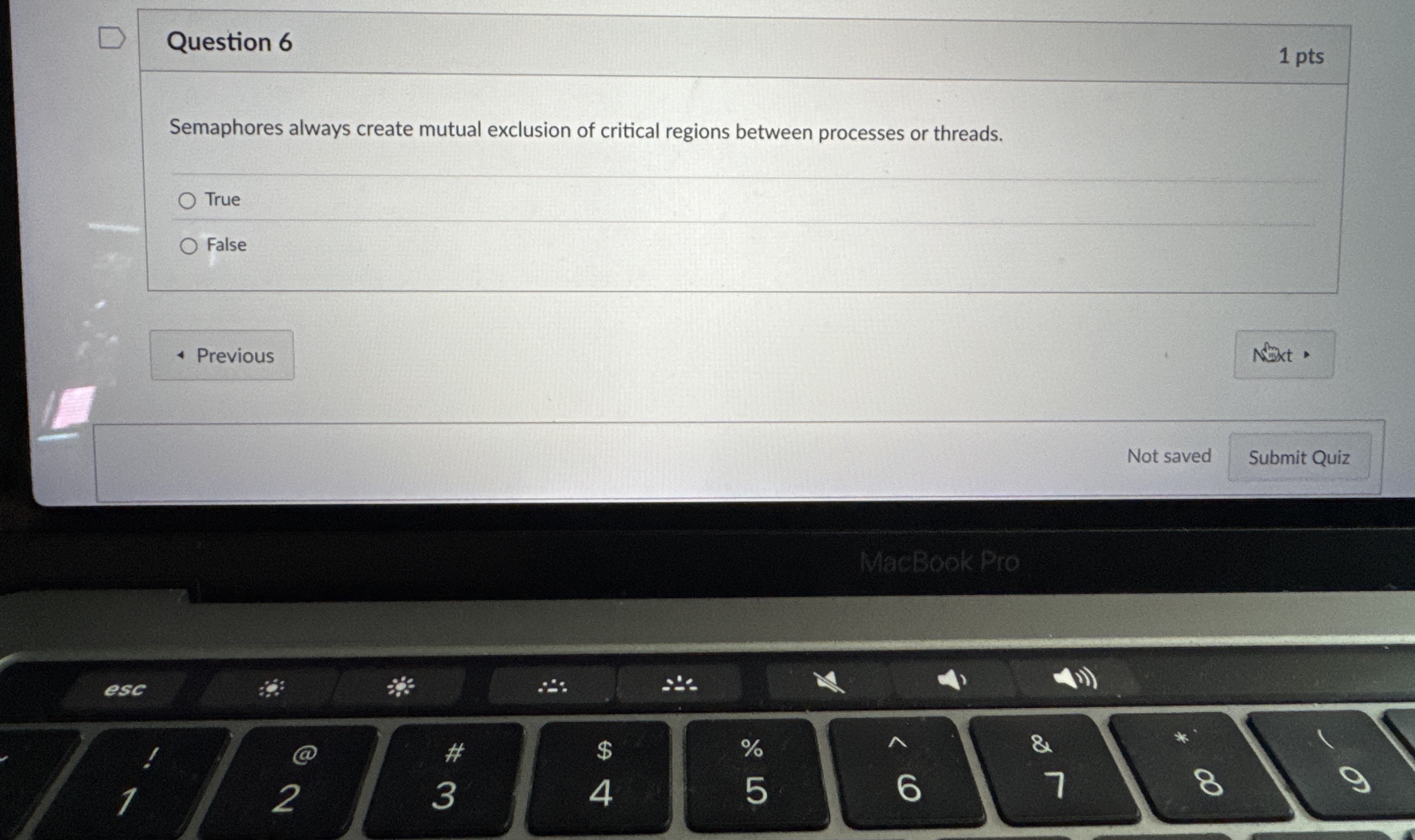 Question 6 Semaphores always create mutual